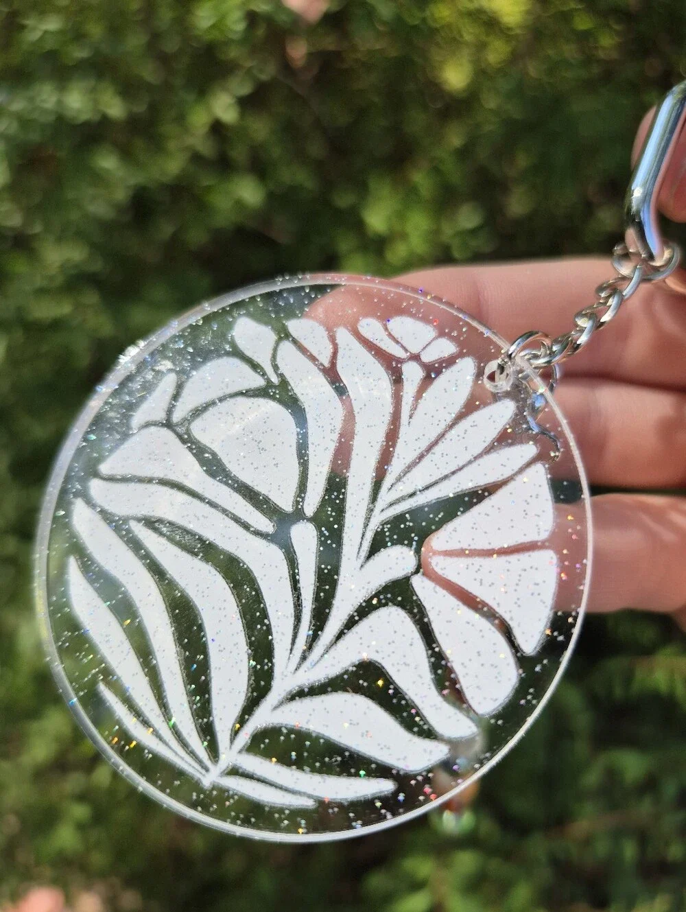 Handmade clear sparkle